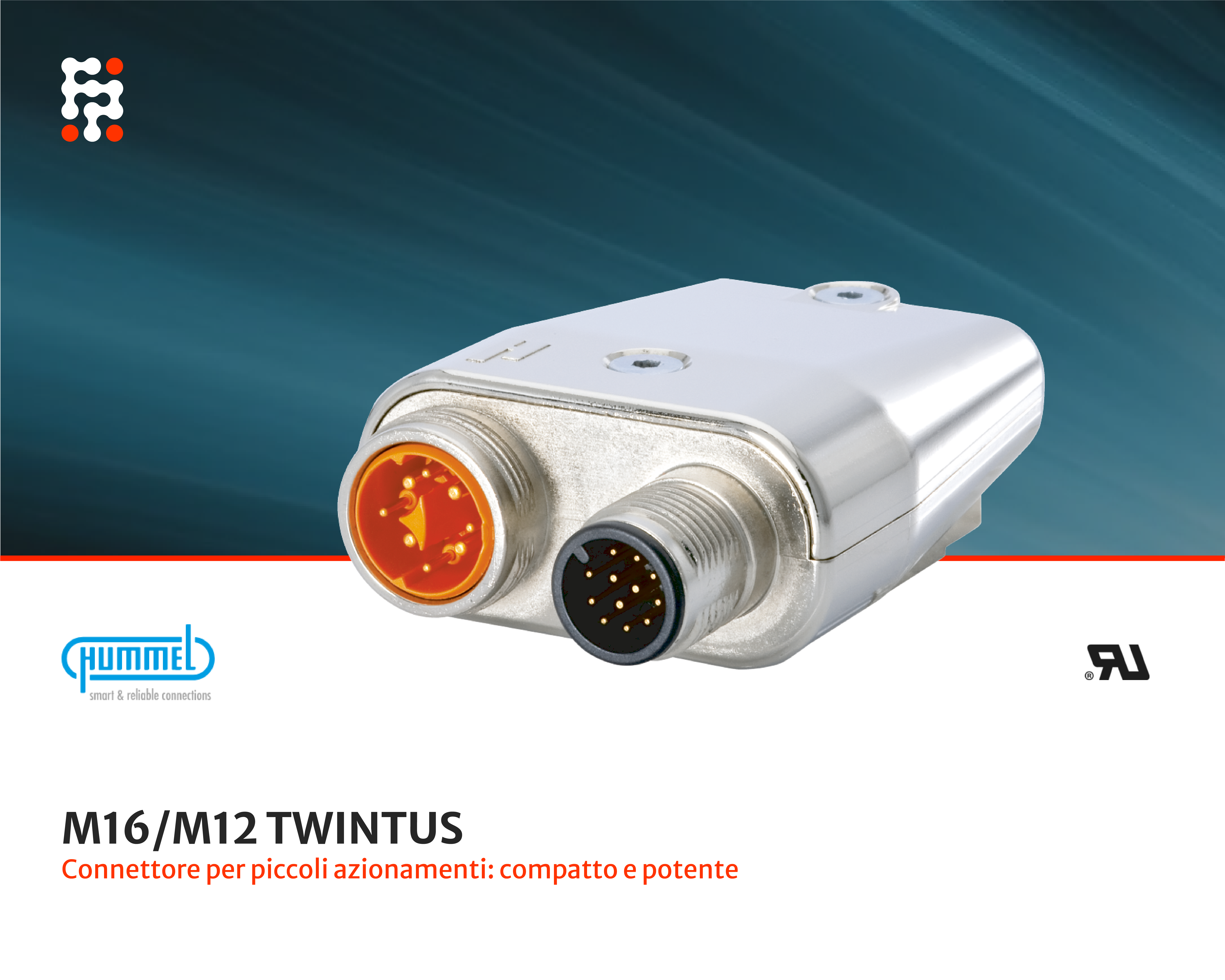 Connettore M16/M12 TWINTUS di Hummel