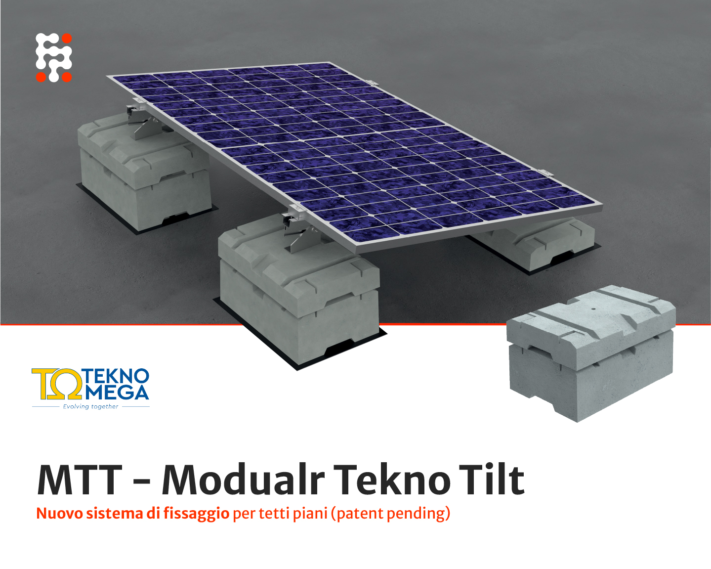 Novità Teknomega – Nuovo sistema di fissaggio per tetti piani MTT