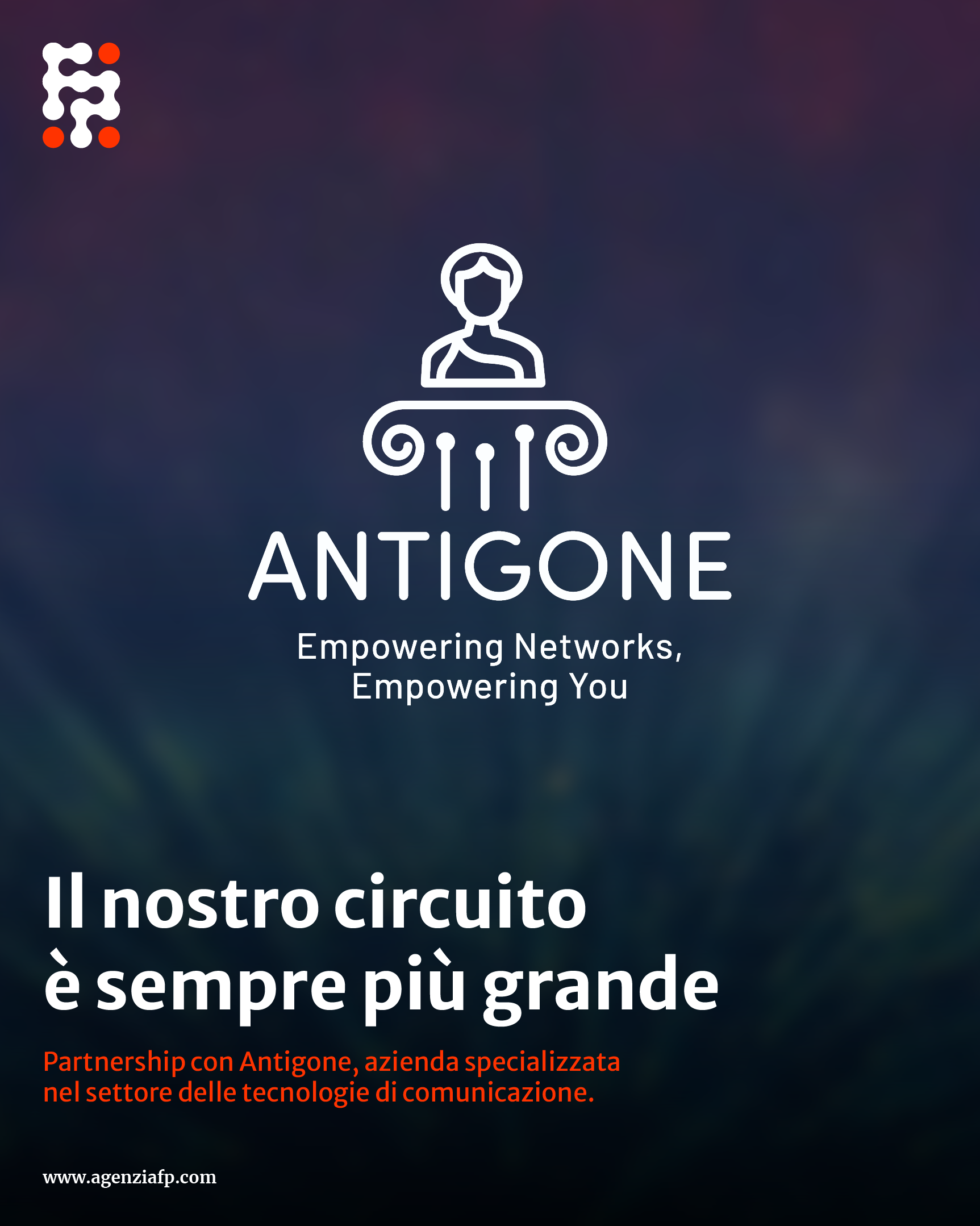 Il nostro partner Antigone: Eccellenza nelle Reti di Telecomunicazione.