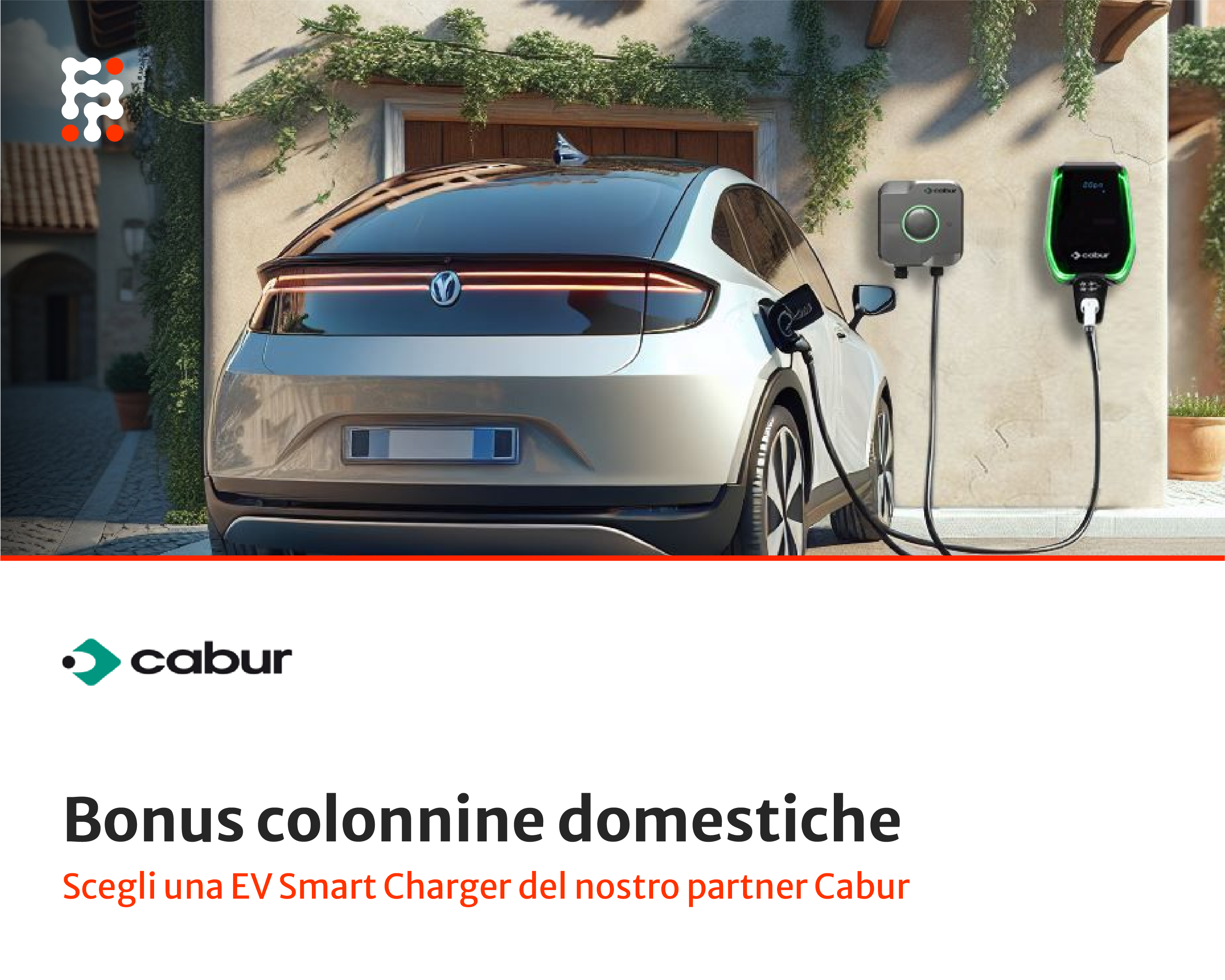 Bonus colonnine domestiche: scegli una EV Smart Charger Cabur