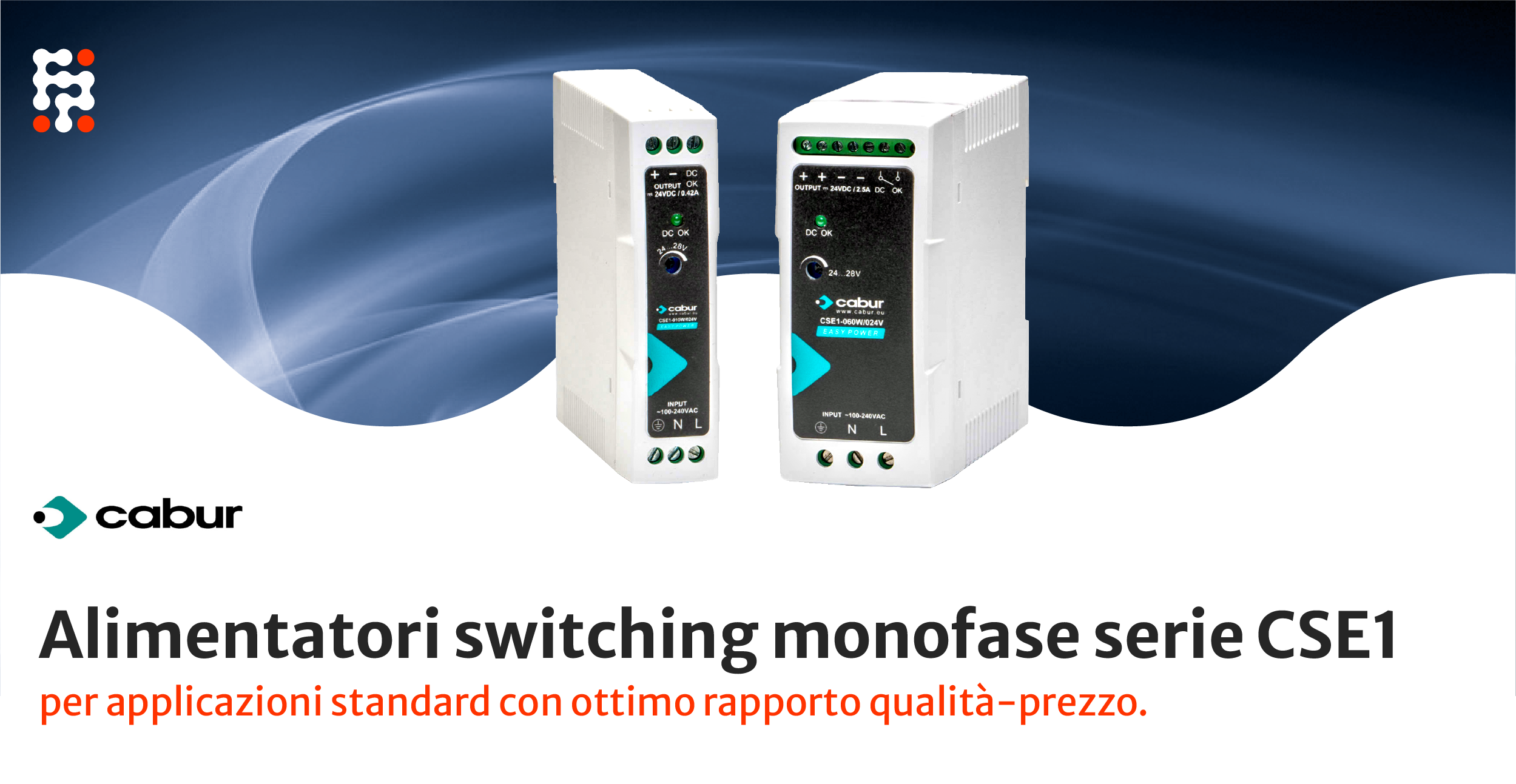 Alimentatori Switching Monofase Serie CSE1